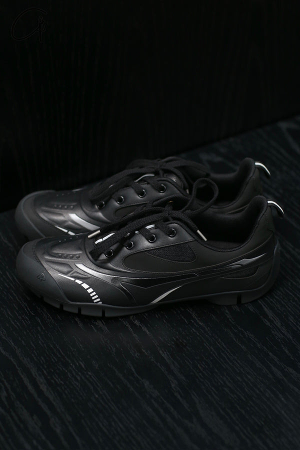 untitlab lace-up racing sneaker series UTB-AW0232502-HEI black PU8